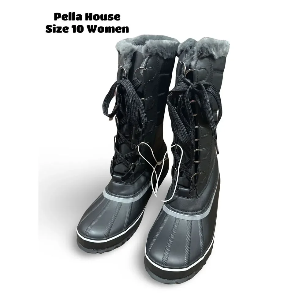 JBU Sabine Ladies' Water Resistant Winter Boots BLACK SIZE 10 Women